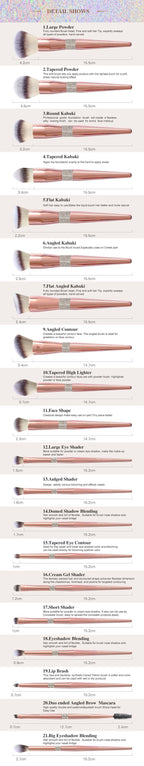 Fashion Personalized Women's Makeup Brush Set
