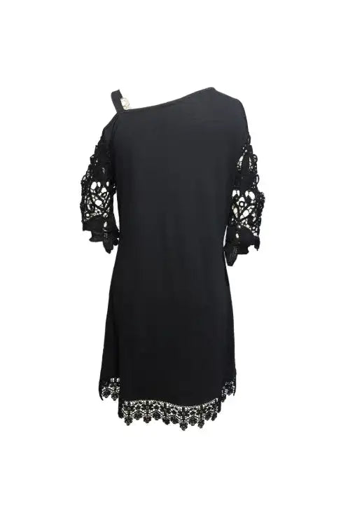 Ladies' Solid Color Off Shoulder Tassel Design Fashionable Dress - SJB-DIAMOND ELITES