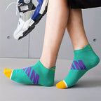 5 Pairs Unisex Letter Graphic Socks, Stylish & Breathable Low Cut Ankle Socks, Women's Stockings & Hosiery Lootquake LLC