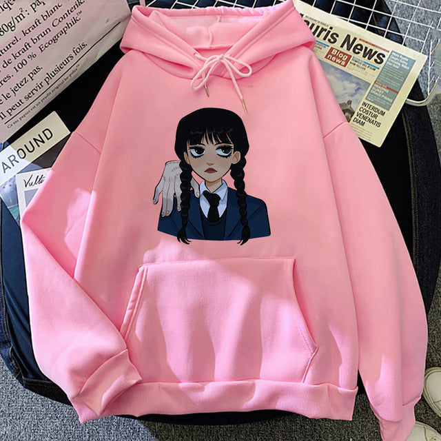 Neo-Gothic Printed Hoodie