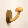 Creative Punch-free Wooden Mushroom Hat-and-coat Hook Pi-Mart