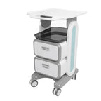 Mobile Medical Trolley Cart Enlarged Tabletop Double Drawer Multifunctional Medical Cart for Beauty Salon Clinic - SJB-DIAMOND ELITES