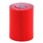 5cm*100cm Car Reflective Tape Safety Warning Car Decoration Waterproof White Silver Red Reflective Tape Sticker Reflector Protective Tape Strip Film Auto Motorcycle Sticker Reflective Tape for Trailer Car Truck Reflectors
