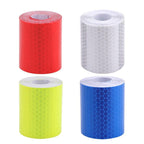 5cm*100cm Car Reflective Tape Safety Warning Car Decoration Waterproof White Silver Red Reflective Tape Sticker Reflector Protective Tape Strip Film Auto Motorcycle Sticker Reflective Tape for Trailer Car Truck Reflectors