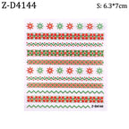 5D Sweater Nail Sticker Acrylic Engraved Winter Charm Designs Beauty Cloth Christmas Patterns Nails Art Decoration Tools  Nail Art Stickers Decor Tip Transfer Nail Decals Sticker For Pretty Girl Self-Adhesive Nail Decals Designer Nail Stickers Stevvex