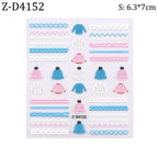 5D Sweater Nail Sticker Acrylic Engraved Winter Charm Designs Beauty Cloth Christmas Patterns Nails Art Decoration Tools  Nail Art Stickers Decor Tip Transfer Nail Decals Sticker For Pretty Girl Self-Adhesive Nail Decals Designer Nail Stickers Stevvex