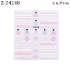 5D Sweater Nail Sticker Acrylic Engraved Winter Charm Designs Beauty Cloth Christmas Patterns Nails Art Decoration Tools  Nail Art Stickers Decor Tip Transfer Nail Decals Sticker For Pretty Girl Self-Adhesive Nail Decals Designer Nail Stickers Stevvex