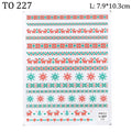 5D Sweater Nail Sticker Acrylic Engraved Winter Charm Designs Beauty Cloth Christmas Patterns Nails Art Decoration Tools  Nail Art Stickers Decor Tip Transfer Nail Decals Sticker For Pretty Girl Self-Adhesive Nail Decals Designer Nail Stickers Stevvex