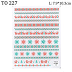 5D Sweater Nail Sticker Acrylic Engraved Winter Charm Designs Beauty Cloth Christmas Patterns Nails Art Decoration Tools  Nail Art Stickers Decor Tip Transfer Nail Decals Sticker For Pretty Girl Self-Adhesive Nail Decals Designer Nail Stickers Stevvex