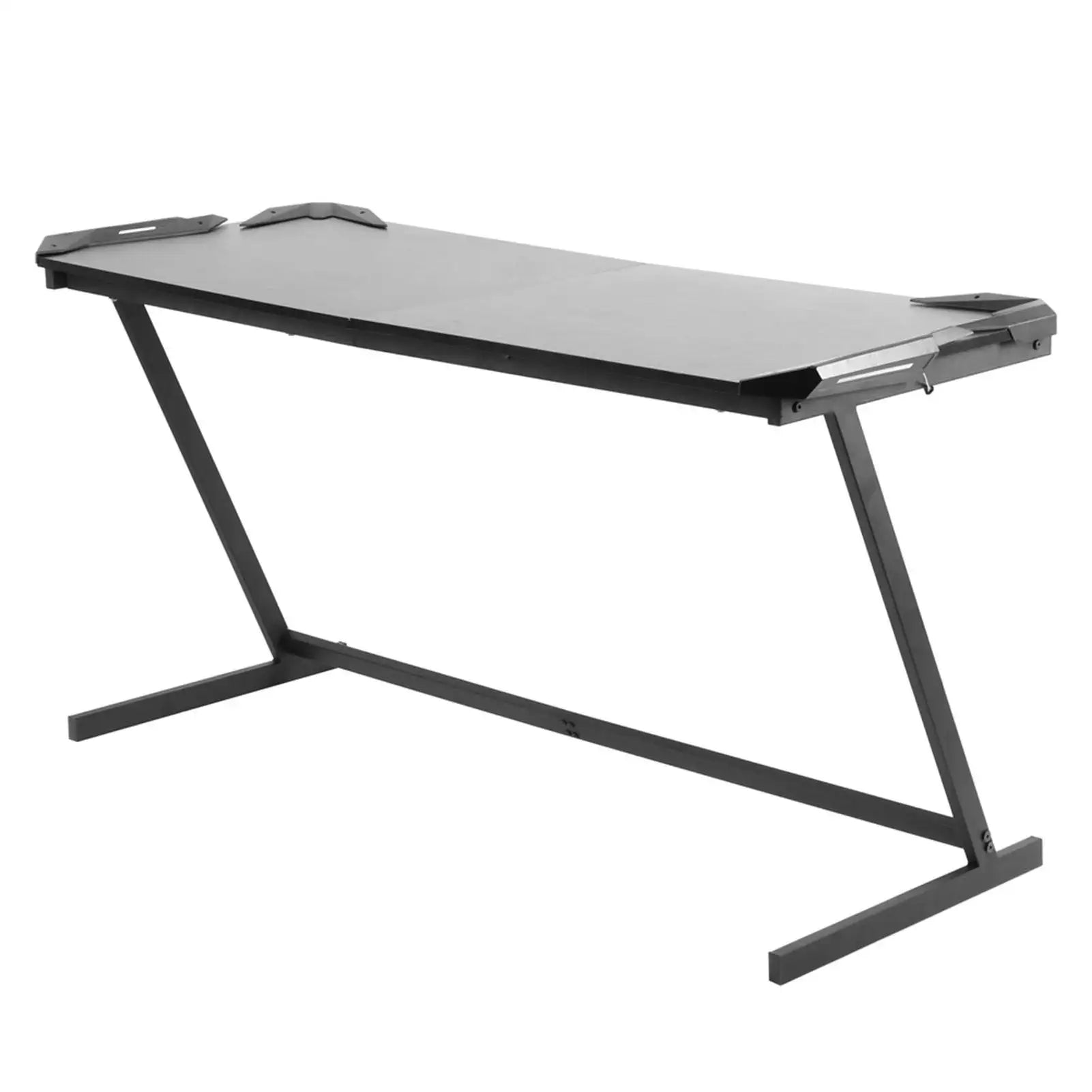 Z Shaped Large Computer Table PC Gaming Desk with RGB LED Light Home Furniture Gaming Supplies - SJB-DIAMOND ELITES