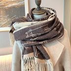Simple Cartoon Tassel Scarf Fashion Outerwear Warm Wrap Office Nap Blanket Air Conditioning Room Windproof Shawl For Women Lootquake LLC