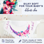Extra Large Moon Baby Calendar Blanket - Oversized Soft Photography Prop for Girls First Year Milestones, Capturing Precious Moments with Adorable Monthly Themes - Perfect Festive Occasion Gift for Christmas, Halloween, Thank