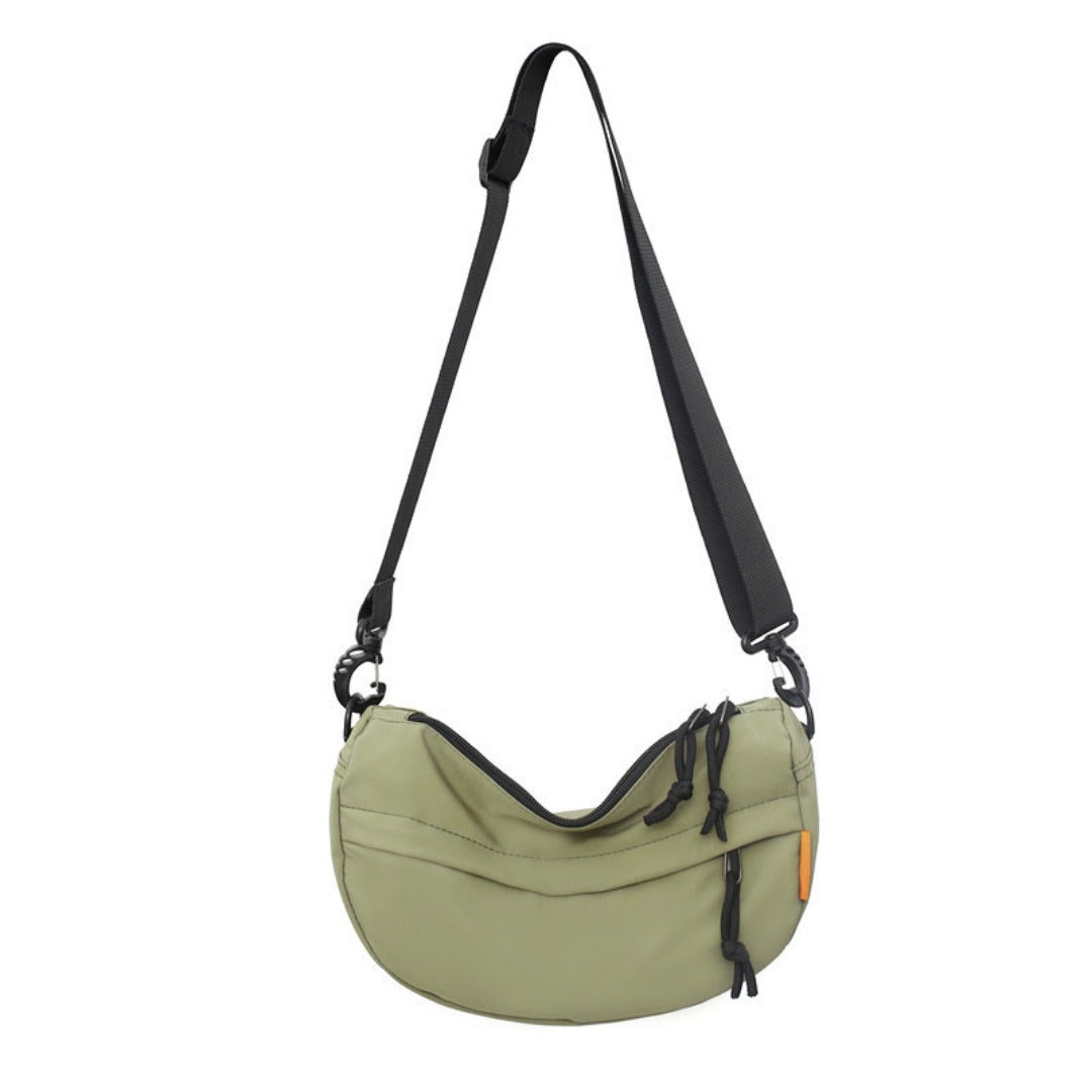 Men's shoulder bag, saddle round bottom bag, satchel fashion unisex small crossbody bag, women's simple crossbody bag - SJB-DIAMOND ELITES