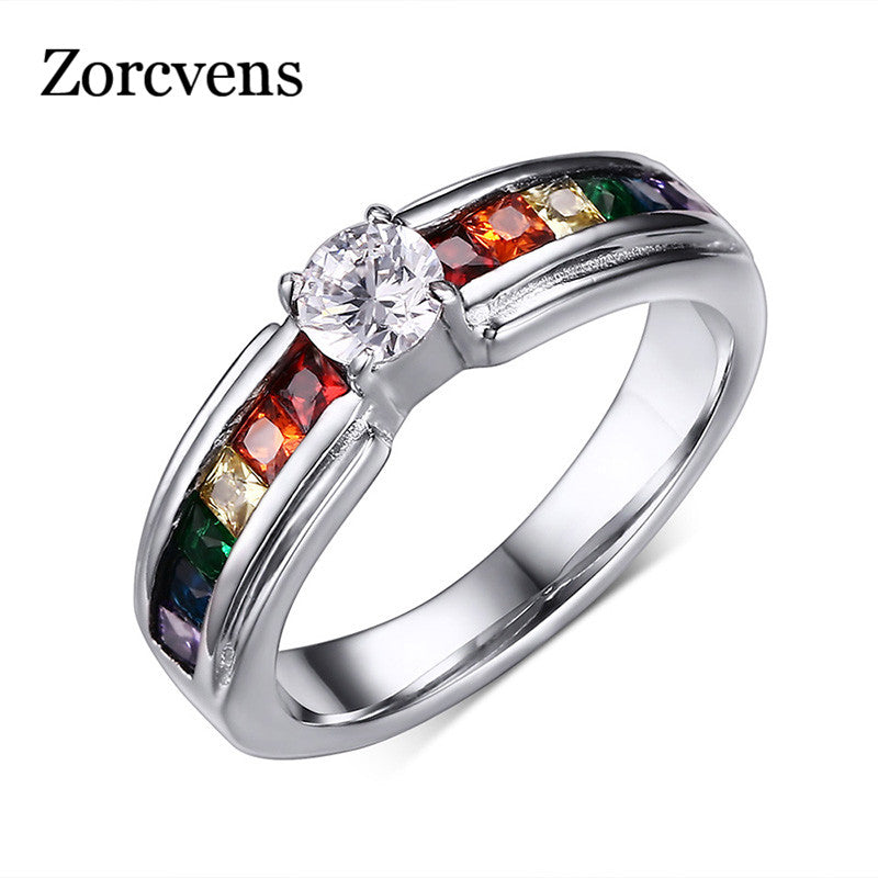 Zircon Rainbow Ring - SJB-DIAMOND ELITES