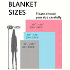 Glam Style Digital Print Flannel Throw Blanket – Hypoallergenic Woven Polyester Cover, All Seasons Multipurpose Bedding with Greek Key Design – No Embellishment, 200-250g Square Weight Lootquake LLC