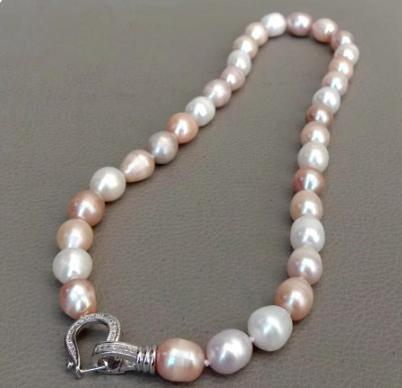 Natural Freshwater Thread Pearl Irregular Shaped Necklace Pi-Mart
