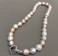 Natural Freshwater Thread Pearl Irregular Shaped Necklace Pi-Mart