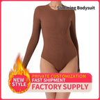Women's Fashion Simple Solid Color Bodysuit - SJB-DIAMOND ELITES