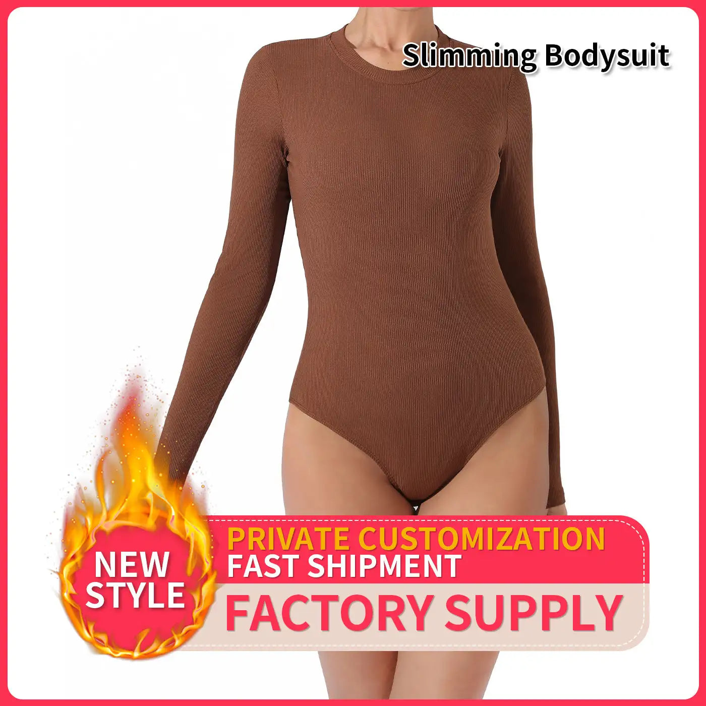 Women's Fashion Simple Solid Color Bodysuit - SJB-DIAMOND ELITES