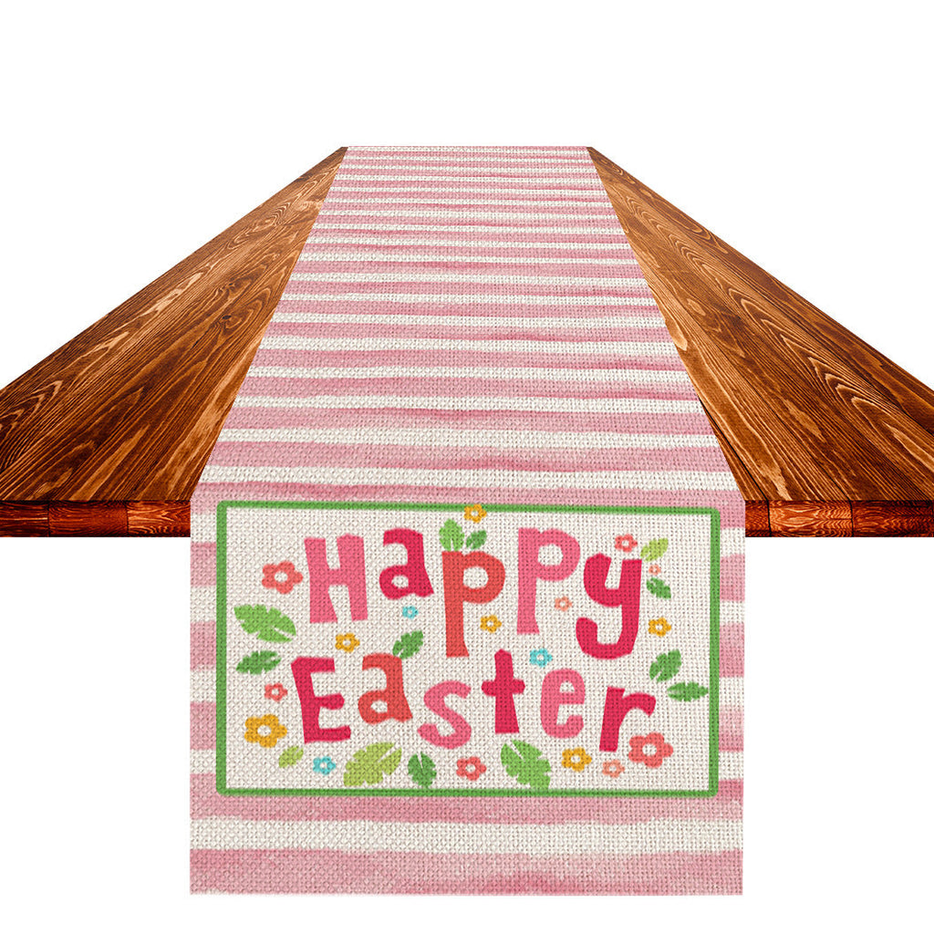 Easter Table Flag Linen Strong Durable Tablecloth Oil And Stain Proof Pi-Mart