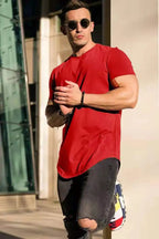 Men's Casual Short-sleeved Sports Fitness T-shirt
