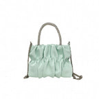 Mini rhinestone hand-held pleated bag, fashion party tote crossbody cloud chain woman - SJB-DIAMOND ELITES