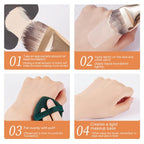 Lightweight Seamless Flat Head Base Makeup Facial Care Brush Pi-Mart