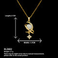 European And American Moon Necklace Niche Non-fading High-grade Accessories