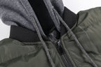 Casual Simple Men's Long-sleeved Hooded Cotton Coat