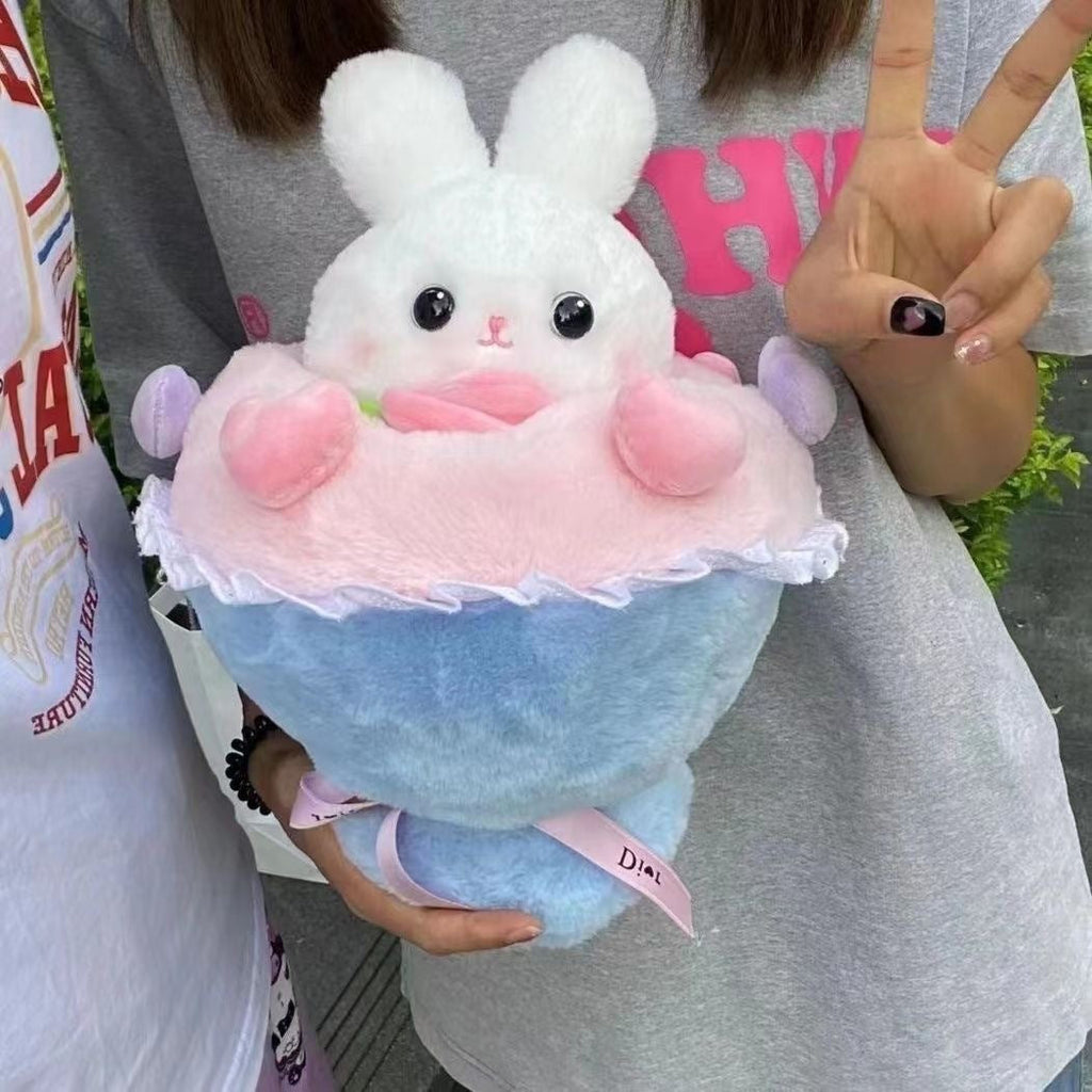 Bouquet Rabbit Cartoon Plush Doll Pi-Mart