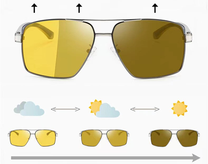 New V Men's Night Vision Polarized Sunglasses