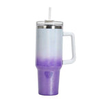 40oz Straw Coffee Insulation Cup With Handle Portable Car Stainless Steel Water Bottle LargeCapacity Travel BPA Free Thermal Mug Pi-Mart