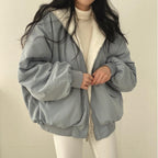 Simple, Loose And Thickened Cotton Coat On Both Sides Pi-Mart
