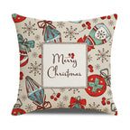 Santa Printed Cushion Sofa Cushion Home Furnishing Pi-Mart