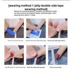 1046- Handmade press on nails fake nails removable Handmade Drawing Nails