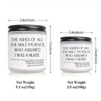 1pc Round Single-wick Scented Candle, 5.3Oz, Soy Wax, Beeswax, with Bow, in Glass Bottle, Extra Long Burn Time (12 Hours Or More), for Birthday, Labor and Delivery Nurse, Nurse Practitioner, Nursing School Student, Paramedic,