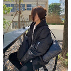 Winter Hooded Baseball Uniform Cotton-padded Jacket Coat