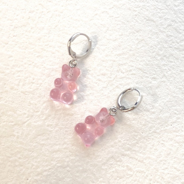 Cute Acrylic Gummy Bear Dangle Earrings Pi-Mart