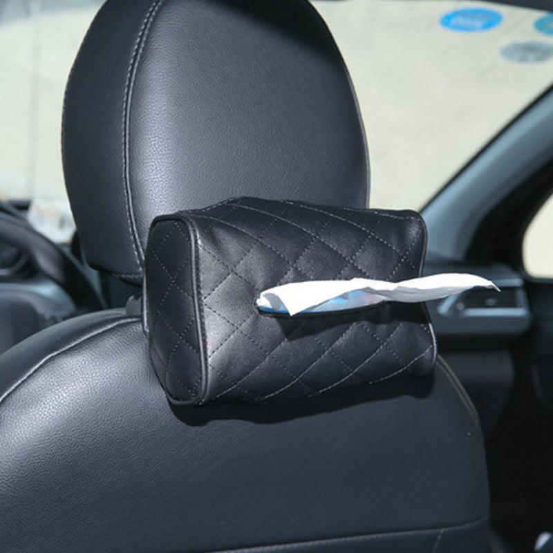 Car Supplies Seat Tissue Box Sun Visor Tissue Bag Armrest Tissue Dispenser Rear Pi-Mart