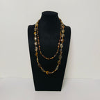 Handmade Premium Crystal Necklace |  Artisan Woven Jewelry with Alloy Accents  | Elegant Sparkling Statement Necklace for Women (MAC344)