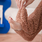 Fuzzy Thigh High Stockings, Warm Over-the-Knee Socks for Women, Solid Color Lootquake LLC