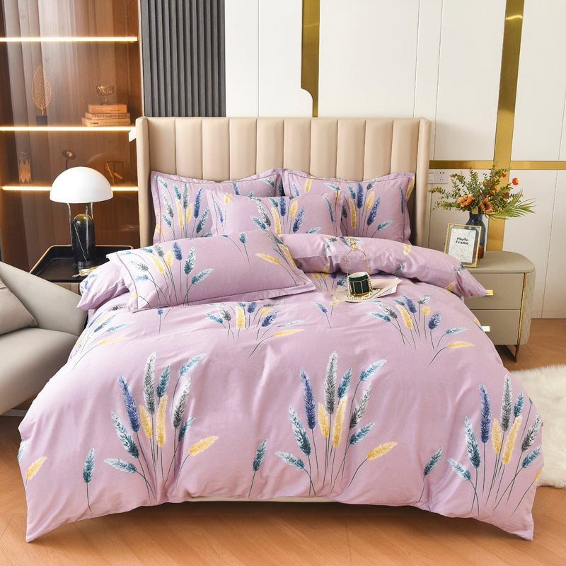 Cotton Plus Size Quilt Cover Sheet Set Of Four Pi-Mart