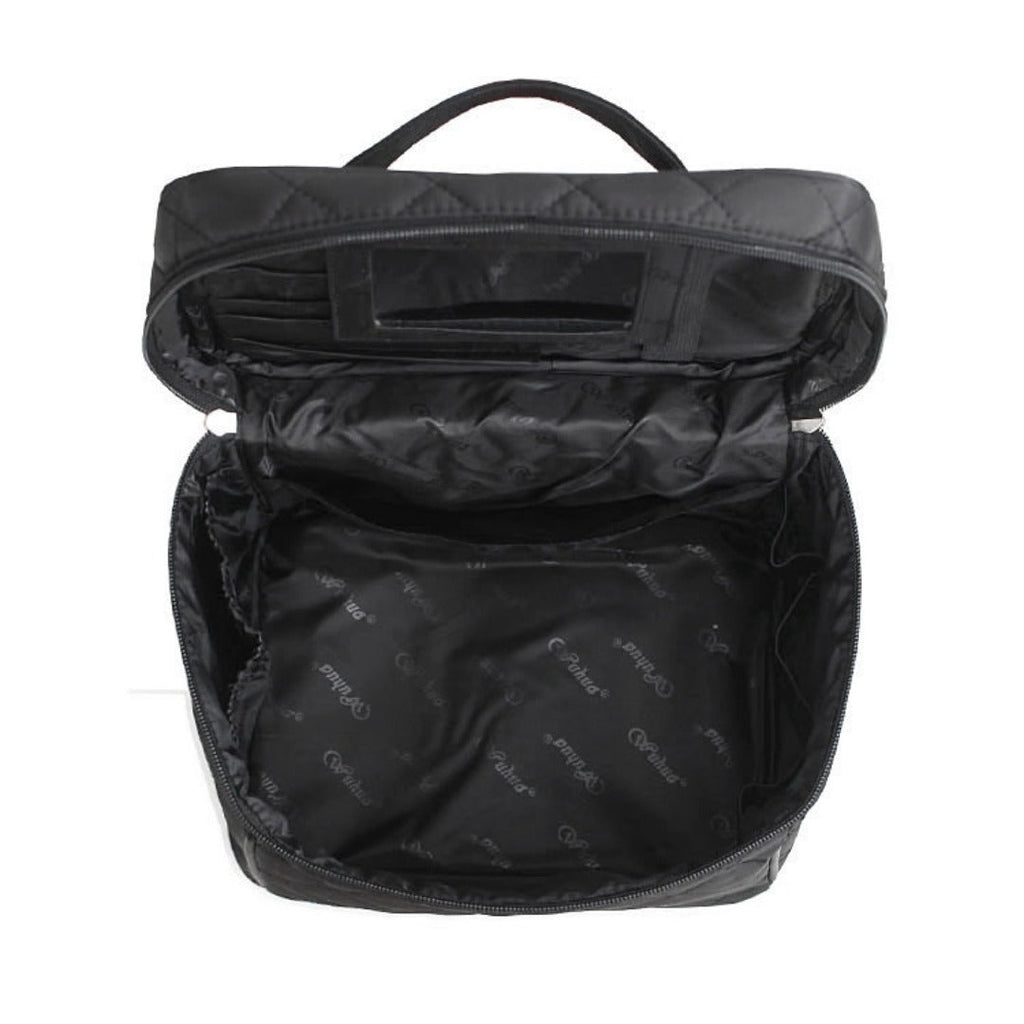 Folding mirror cosmetic bag, large capacity multi-functional toilet bag, travel waterproof storage bag, - SJB-DIAMOND ELITES