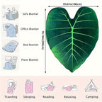 Soft Geometric Leaf All-Season Throw - Chic, Cozy & Versatile Blanket for Home and Travel, Lunch break, Easy Maintenance Lootquake LLC