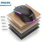 Wired Gaming Mouse with LED Backlight, 1200 DPI Optical Sensor, Ergonomic Design, ESports Games Theme, Right-Hand Orientation, Non-Slip Silicone Rollers, Battery-Free Operation for Windows/PC/Mac/Laptop