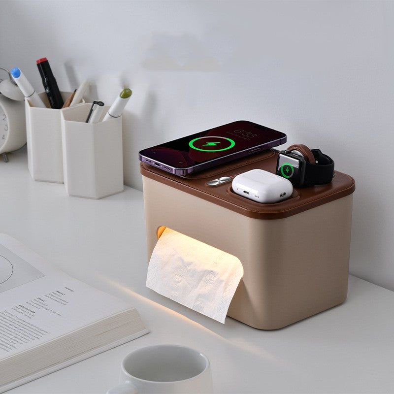 Tissue Storage Box Bedside Lamp Pi-Mart
