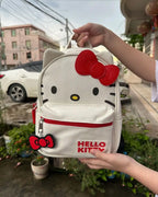 Red White Bow Backpack Bag Pi-Mart