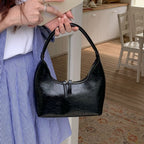 Silver mini hobo shoulder bag, small shoulder purse, women's summer shoulder bag, small hobo handbag - SJB-DIAMOND ELITES