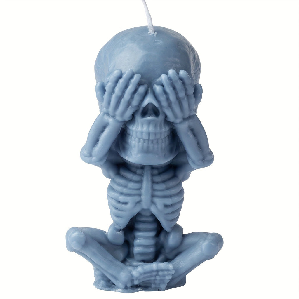4 PCS Skull Creative Candles, Halloween Skull Scented Candle, Handcrafted DIY Aromatherapy Candle For Spooky Home Decoration, Halloween Gift Set Lootquake LLC