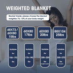 1pc, Weighted Blanket (60''x80'',12lbs,15lbs, 20lbs, Queen Size Dark Grey) for Adults, High Breathability Heavy Blanket, Soft Material with Premium Glass Beads